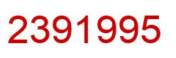 Number 2391995 red image
