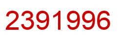 Number 2391996 red image