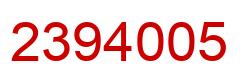 Número 2394005 imagen rojo