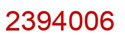 Número 2394006 imagen rojo