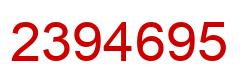 Number 2394695 red image