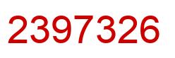 Número 2397326 imagen rojo