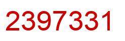 Número 2397331 imagen rojo