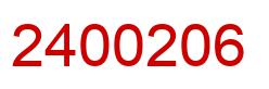 Number 2400206 red image