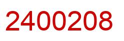 Number 2400208 red image