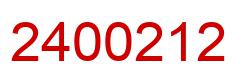 Number 2400212 red image