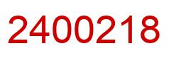 Number 2400218 red image