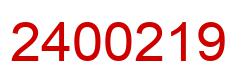 Number 2400219 red image