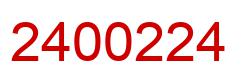 Number 2400224 red image
