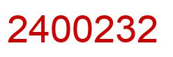 Number 2400232 red image