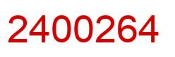 Number 2400264 red image