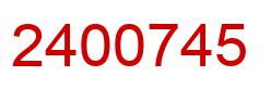 Number 2400745 red image