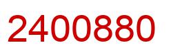 Number 2400880 red image