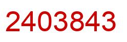 Number 2403843 red image