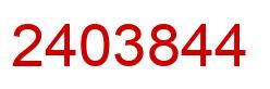 Number 2403844 red image