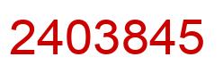 Number 2403845 red image