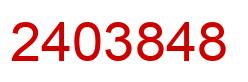 Number 2403848 red image