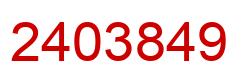 Number 2403849 red image