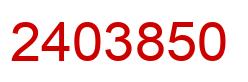 Number 2403850 red image