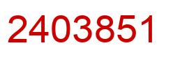 Number 2403851 red image