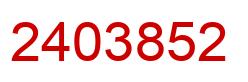 Number 2403852 red image