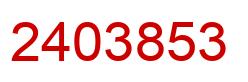 Number 2403853 red image