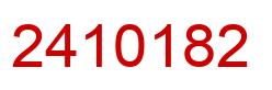 Número 2410182 imagen rojo