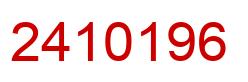 Number 2410196 red image