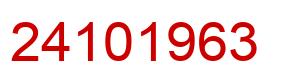 Number 24101963 red image