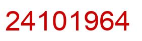 Number 24101964 red image