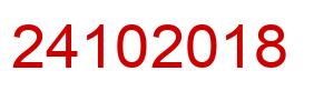 Número 24102018 imagen rojo
