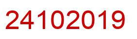 Number 24102019 red image