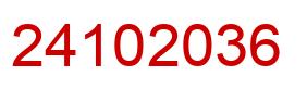 Número 24102036 imagen rojo