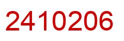 Number 2410206 red image