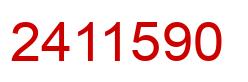 Number 2411590 red image