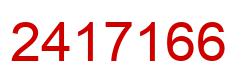 Number 2417166 red image