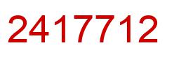 Number 2417712 red image