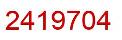 Number 2419704 red image