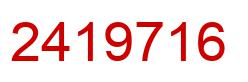 Number 2419716 red image