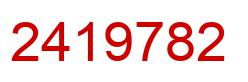 Number 2419782 red image