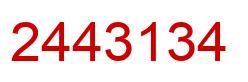 Número 2443134 imagen rojo