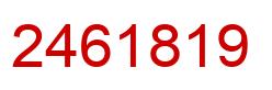 Number 2461819 red image