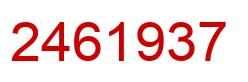 Número 2461937 imagen rojo