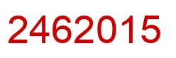 Number 2462015 red image