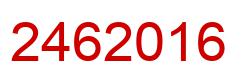 Number 2462016 red image