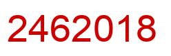 Número 2462018 imagen rojo