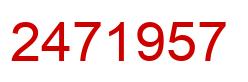 Número 2471957 imagen rojo