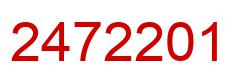Number 2472201 red image