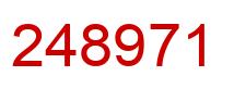 Number 248971 red image