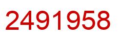 Number 2491958 red image
